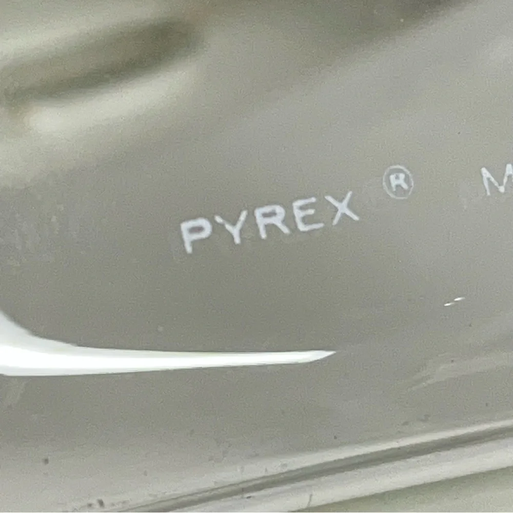 Vintage Pyrex 6x4 see and store Corning Glass 0224 Canister Storage Jar Lid